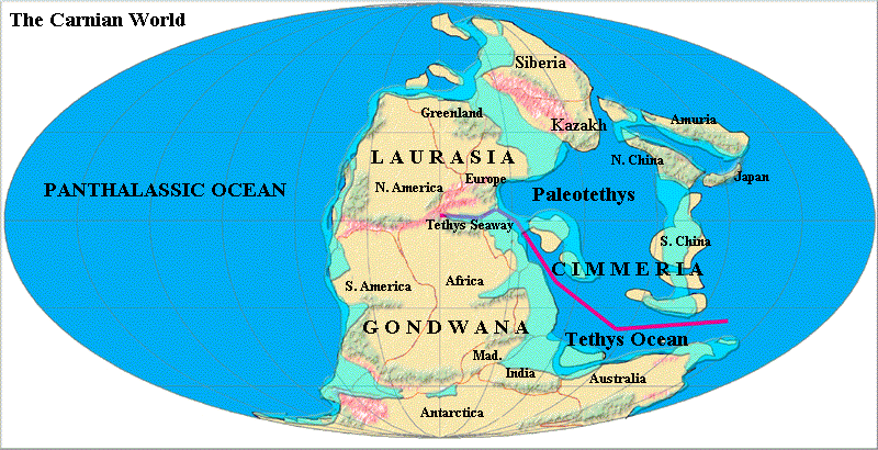 Map of the Carnian Age