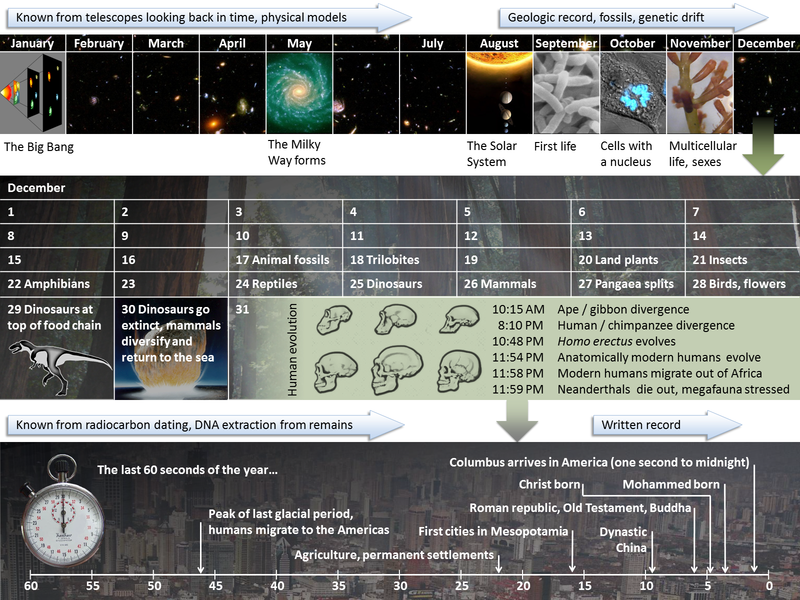 Carl Sagan's Cosmic Calendar