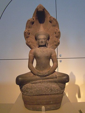 Buddha shielded by the Naga Mucalinda