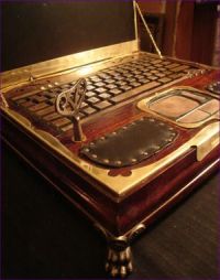 Datamancer's Steampunk laptop