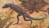 Saltoposuchus from the Yale Mural by Rudolf Zallinger