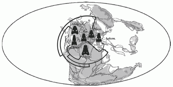 Biogeography of the Cochleosaurids