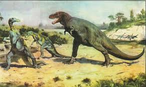 Tyrannosaurus rex and Trachodon