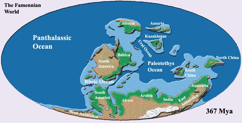 devonian period map