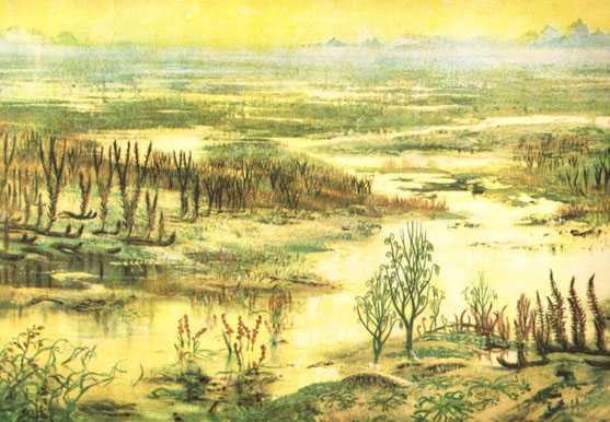 early Devonian landscape