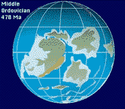 the world during Ordovician times