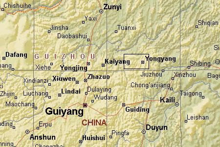 Doushantuo Location Map (36356 bytes)