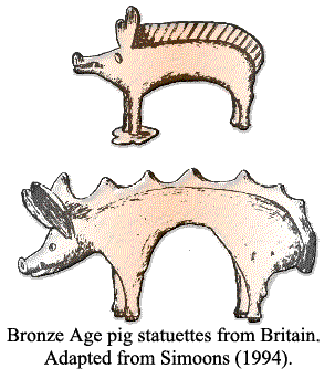 Bronze Age pig figures