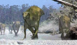 Migrating Muttaburrasaurus herd. 